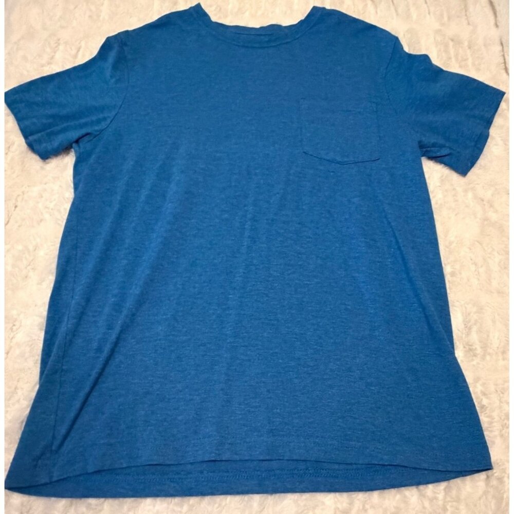 Lee Brand PIMA Cotton Teal Blue Men's Short-Sleeve Pullover T-Shirt Size M